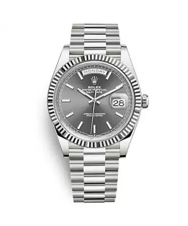 Rolex Day Date 228239-0060 - 40mm - Grey Dial - President White Gold 18K