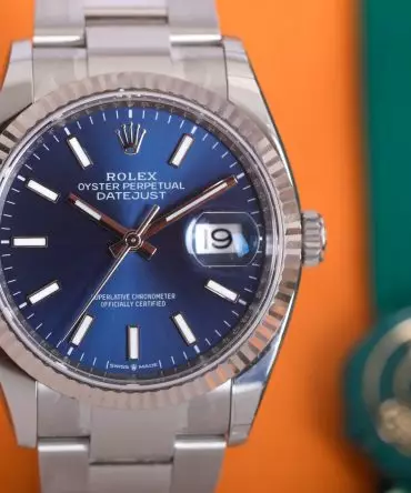 Alternative view of Rolex Datejust 126234-0018 - Blue Dial, 36mm, Oyster, White Gold 18K