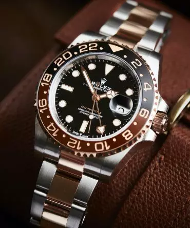 Alternative view of Rolex Cosmopolitan GMT Master II 126711CHNR-0002 "Rootbeer" - 40mm - Demi Everose Gold 18K