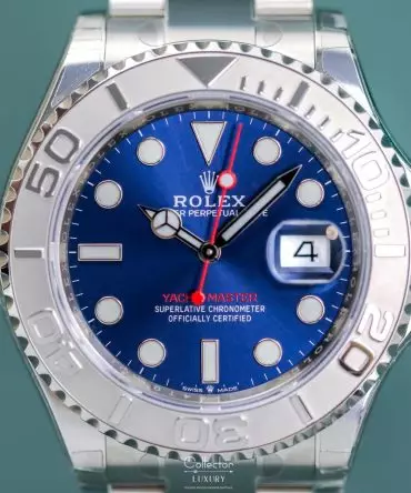 Alternative view of Rolex Yacht Master 126622-0002 - Blue Dial - Oystersteel / Platinum - 40mm