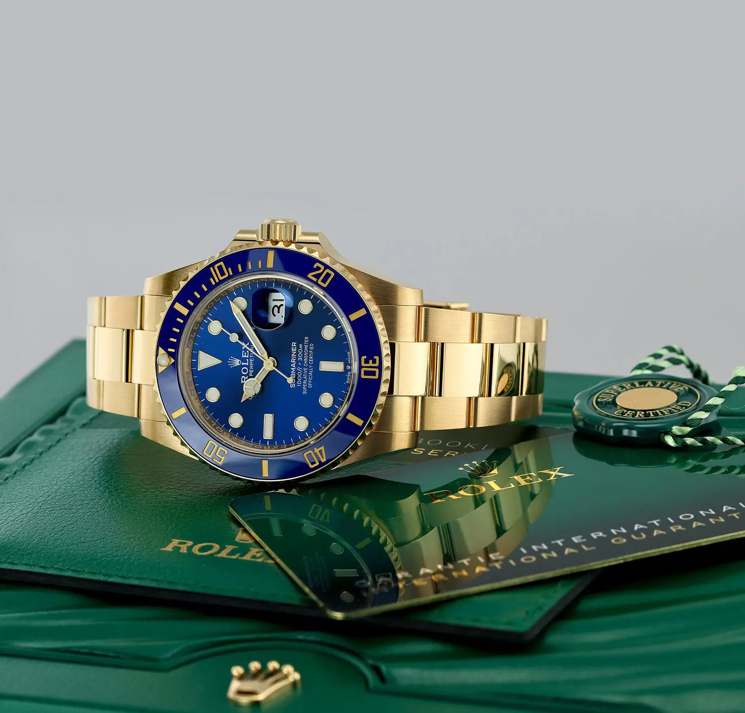 Rolex Submariner Date 126618LB, 41mm, Blue Dial, Oyster Full Yellow Gold 18K - Ảnh 2