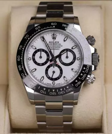 Alternative view of Rolex Cosmograph Daytona 116500LN-0001 - 40mm - White Dial - Oyster Steel
