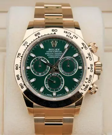 Alternative view of Rolex Cosmograph Daytona 116508-0013 - 40mm - Green Dial - Oyster Steel Yellow Gold 18K - LOKI