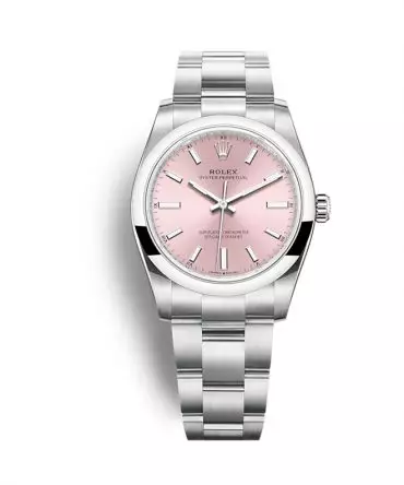 Rolex Oyster Perpetual 124200-0002 - 34mm - Pink Dial - Oyster Stainless Steel