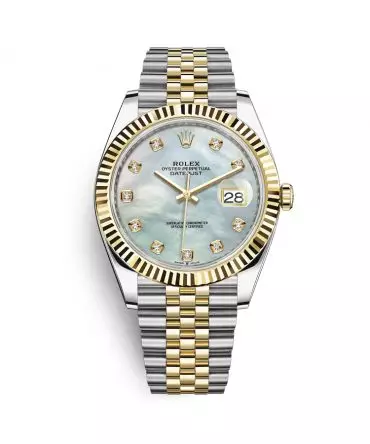 Rolex Datejust 126333-0018 - 41mm - MOP Dial With Diamonds , Jubilee Demi Yellow Gold 18K