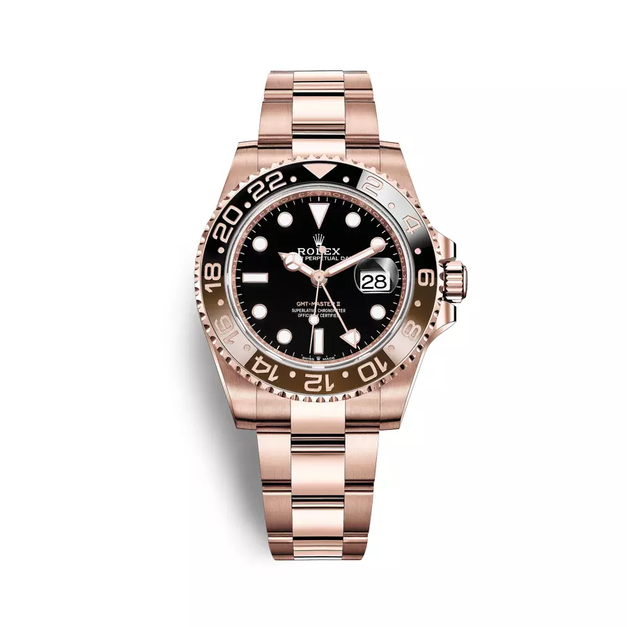Rolex Cosmopolitan GMT Master II 126715CHNR-0001 "Rootbeer" Fullgold - Everose Gold 18k
