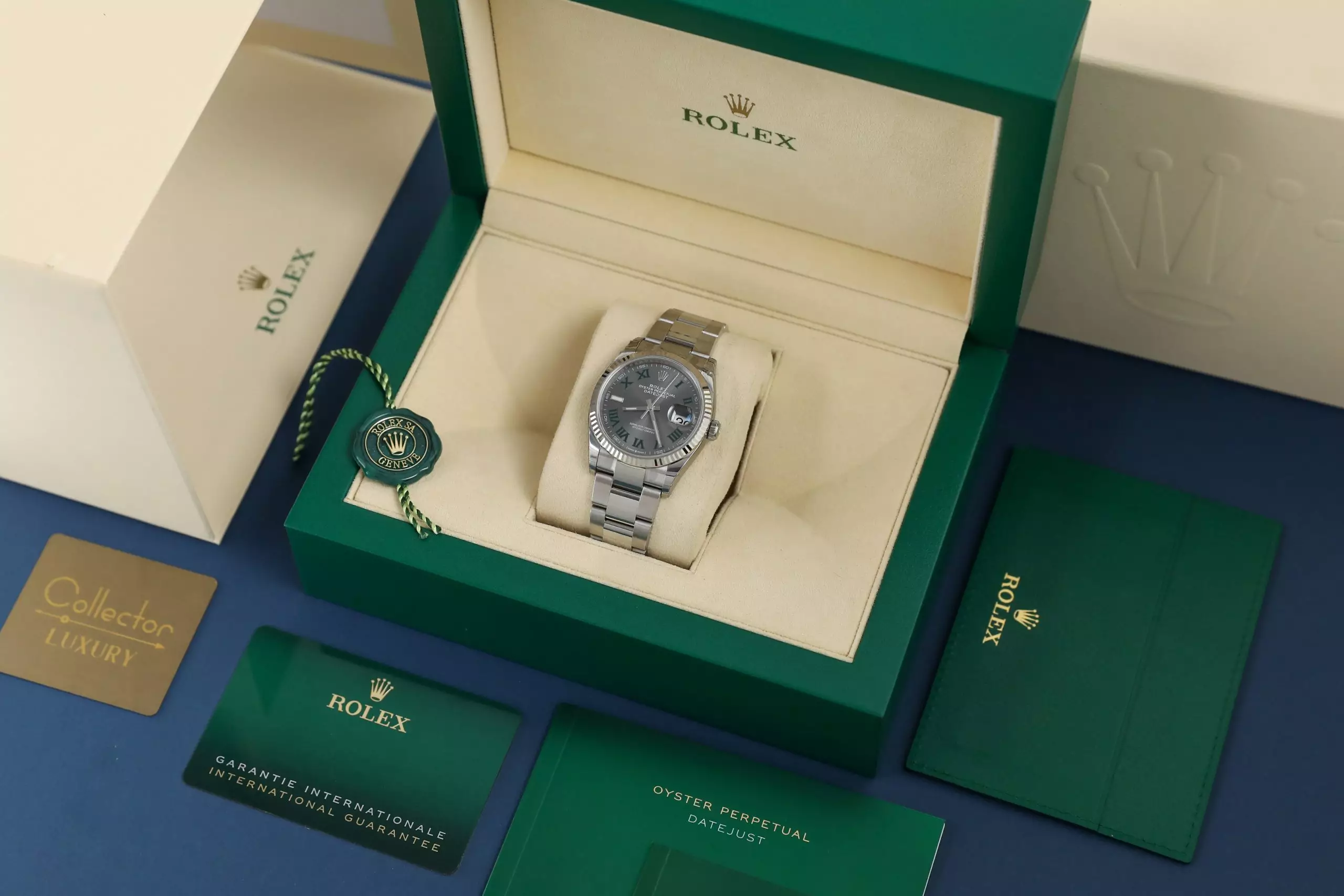 Rolex Datejust 126234-0046 - Wimbledon, 36mm, Oyster, White Gold 18K - Ảnh 6