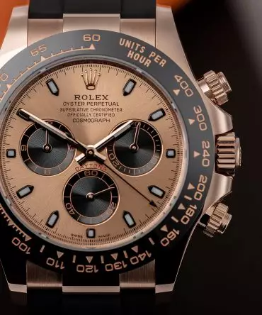 Alternative view of Rolex Cosmograph Daytona 116515LN-0059 - 40mm - Sundust Dial - Oysterflex - Everose Gold 18K