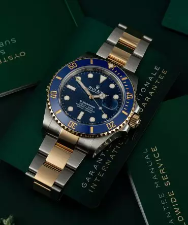 Alternative view of Rolex Submariner Date 126613LB-0002, 41mm, Blue Dial, Oyster Demi Yellow Gold