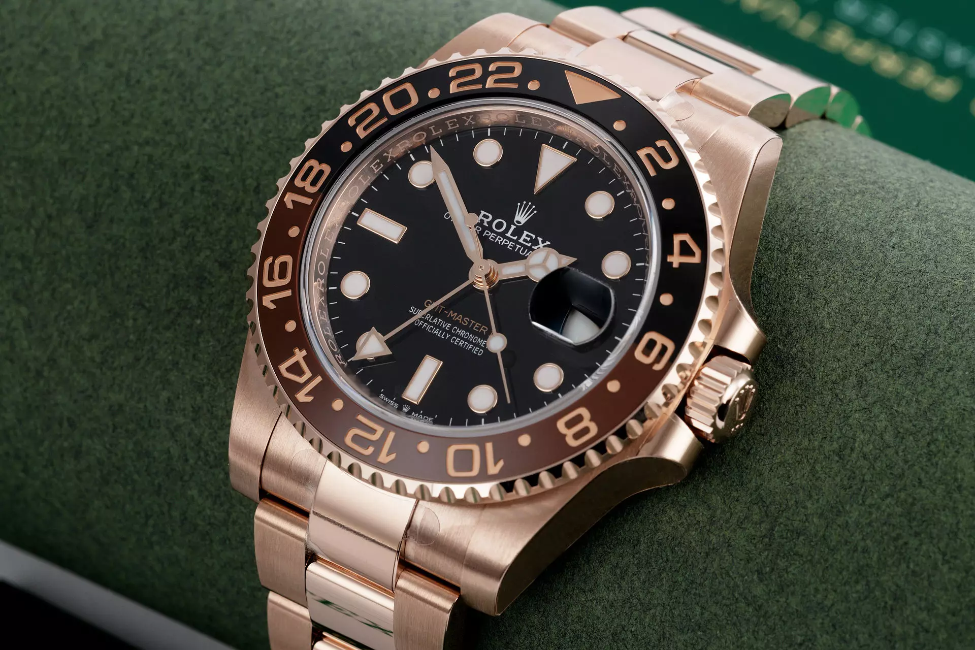 Rolex Cosmopolitan GMT Master II 126715CHNR-0001 "Rootbeer" Fullgold - Everose Gold 18k - Ảnh 3