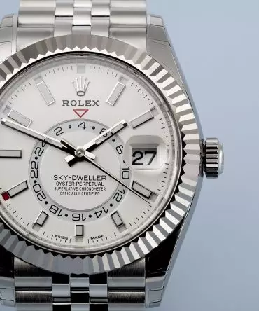 Alternative view of Rolex Sky-Dweller 326934-0002 - 42mm - White Dial - Jubilee - White Gold 18K