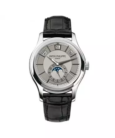 PATEK PHILIPPE COMPLICATIONS 5205G-001 Annual Calendar, Moonphase - Grey Dial - 40mm - White Gold 18K