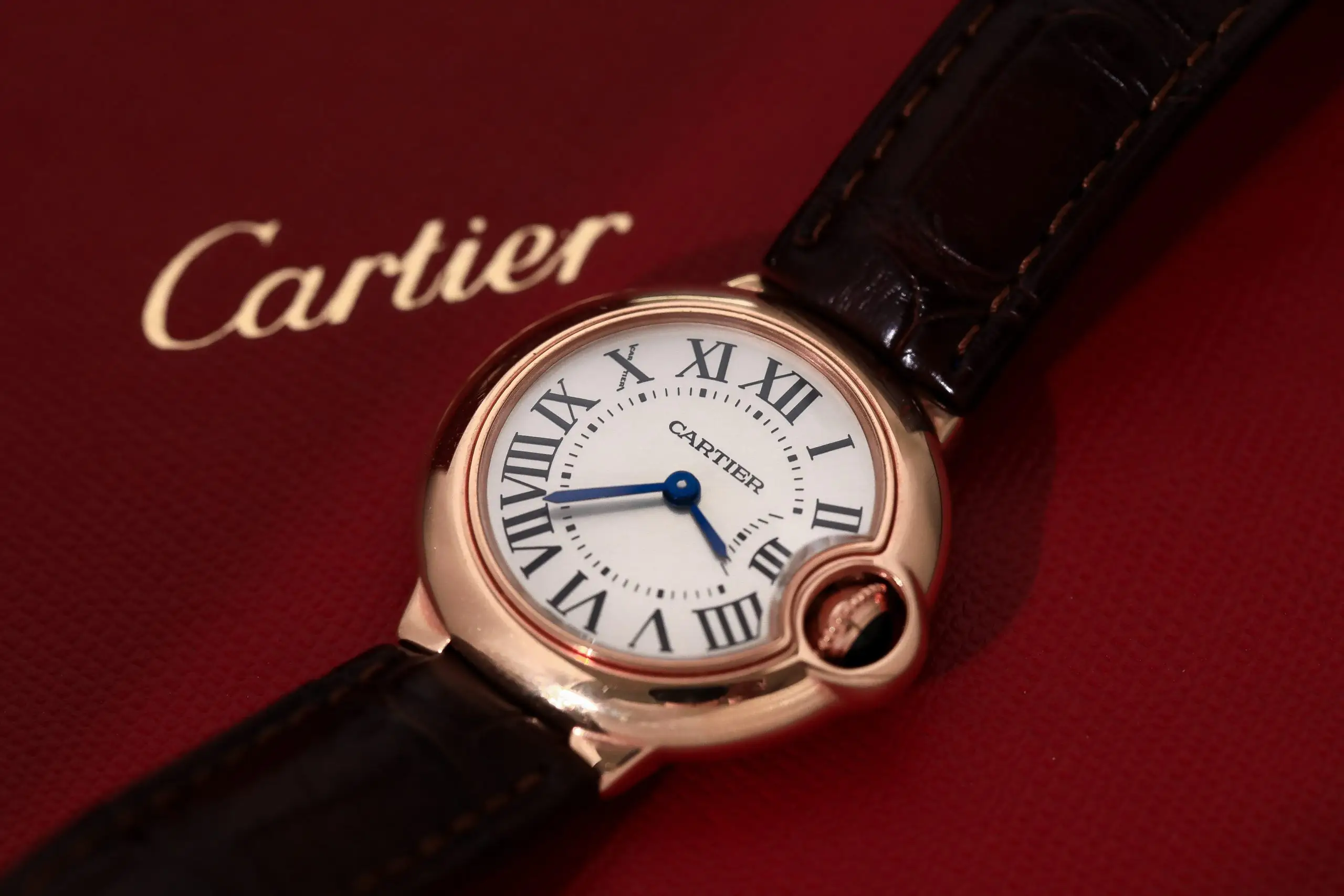 Cartier Ballon Bleu de Cartier - WGBB0007 - White dial - Rose gold 18k - 28mm - Ảnh 2