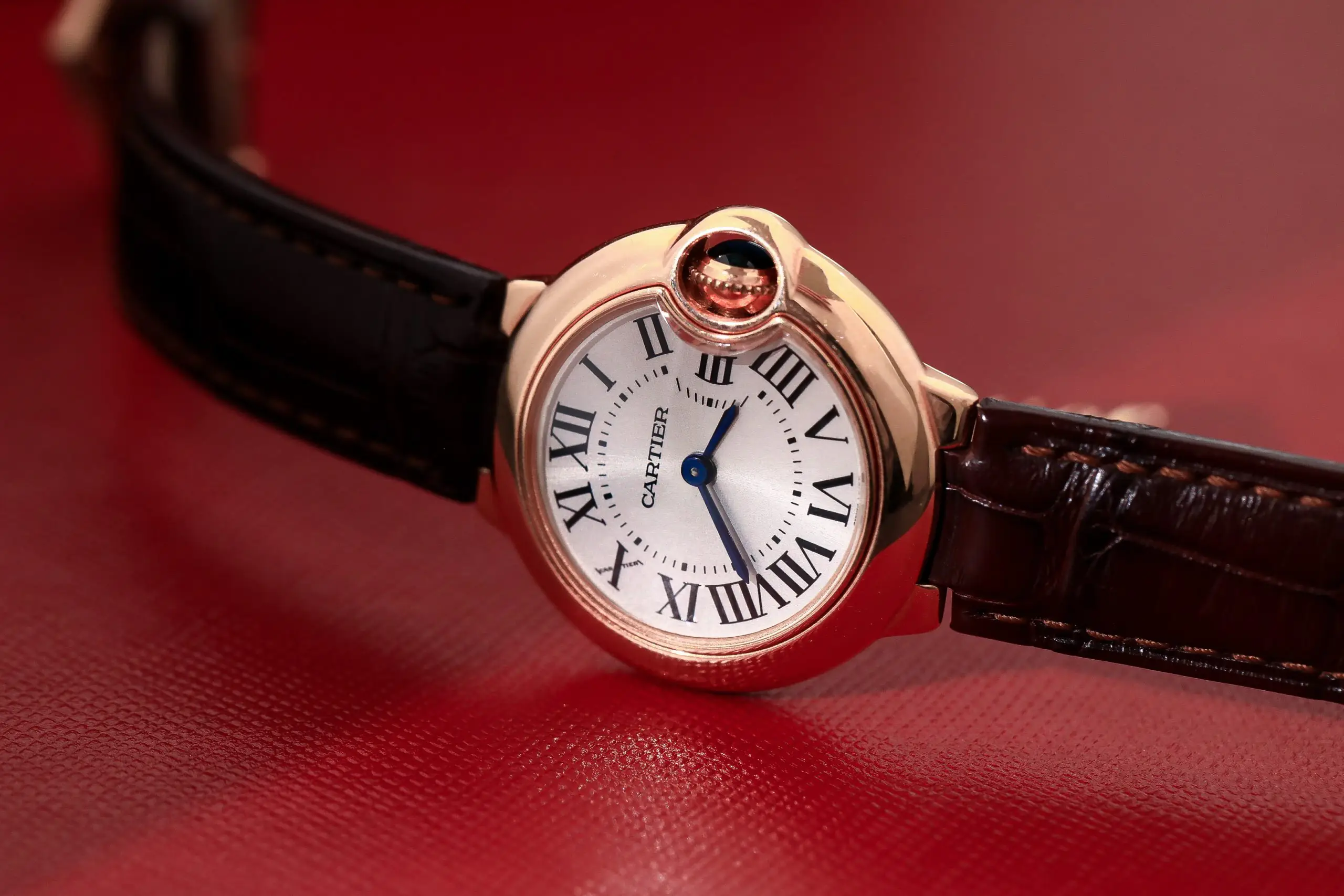 Cartier Ballon Bleu de Cartier - WGBB0007 - White dial - Rose gold 18k - 28mm - Ảnh 4