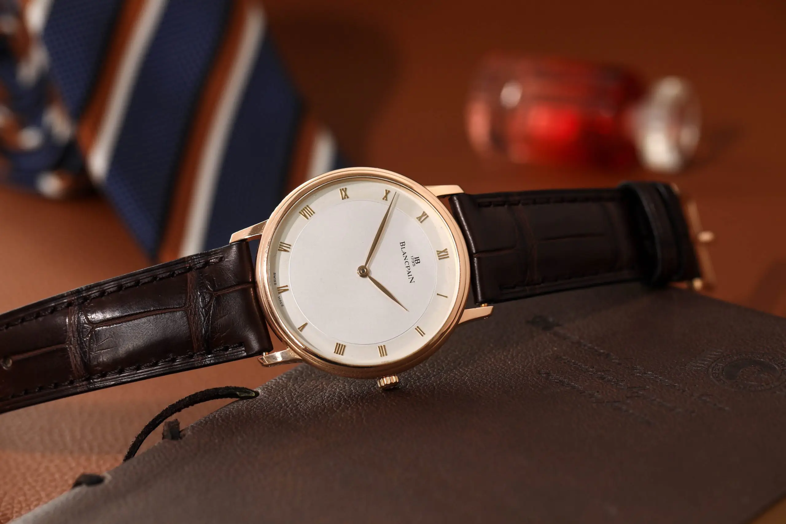 Blancpain VILLERET ULTRAPLATE 6224.3642.55B - White dial - Rose gold 18k - 38mm - Ảnh 2