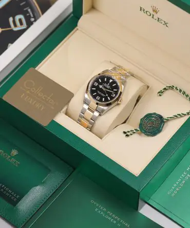 Alternative view of Rolex Explorer 124273-0001 - Black Dial - Oystersteel Demi Yellow Gold - 36mm