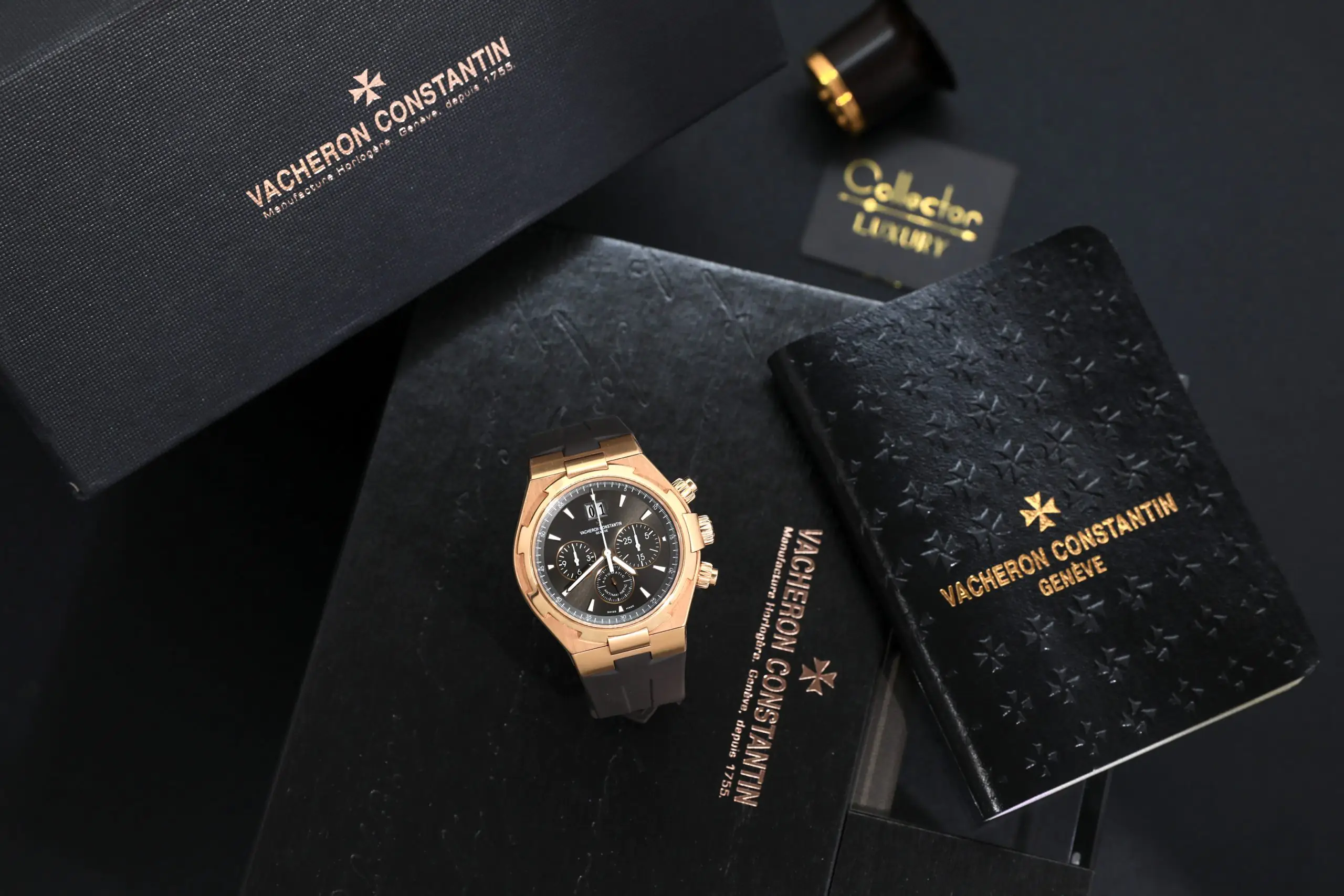 Vacheron Constantin Overseas Chronograph 49150/000R-9338 - 42mm - Rose Gold - Grey Dial - Ảnh 2