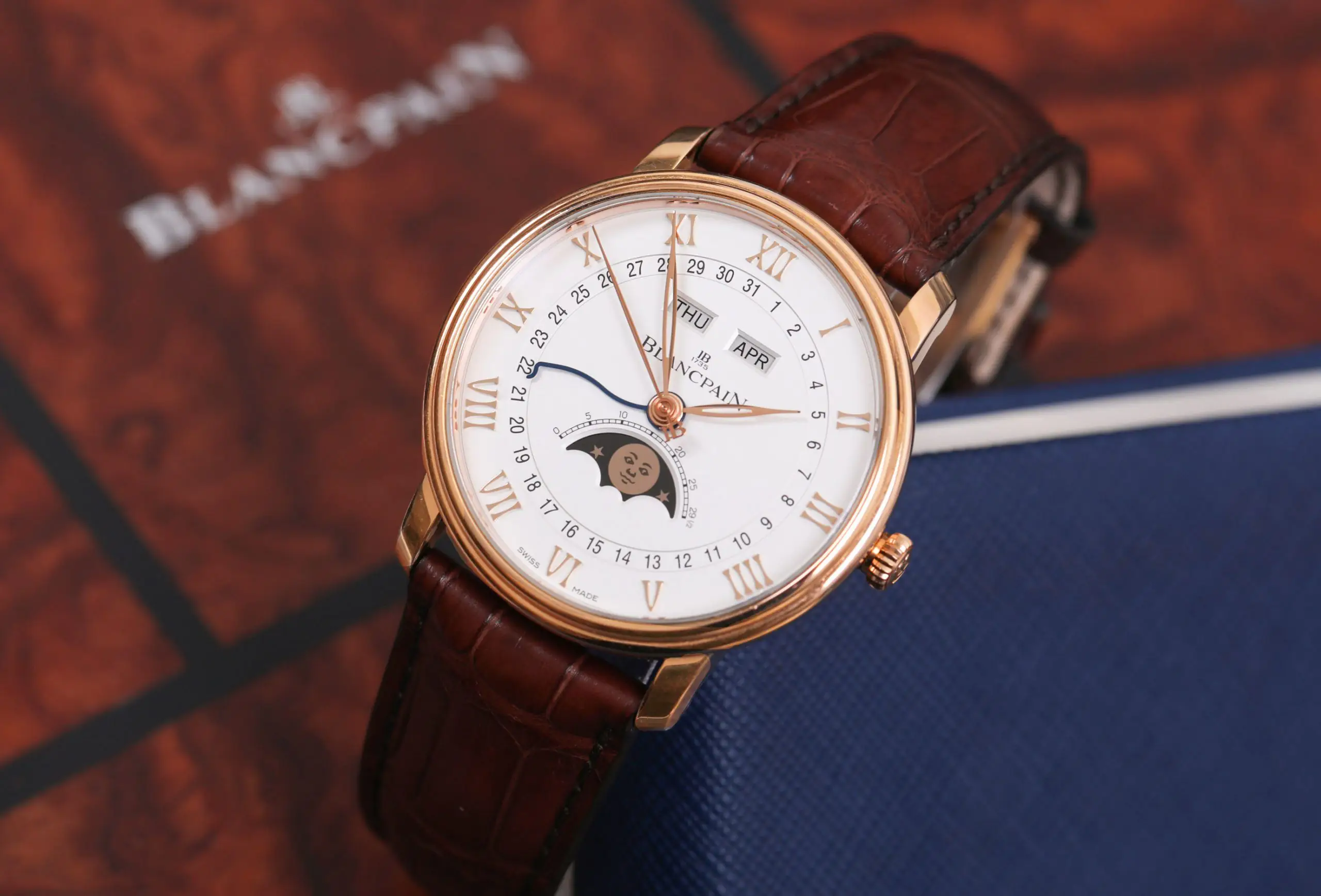 Blancpain Villeret Quantième Complet 6654.3642.55 - White dial - Rose Gold 18k - 40mm - Ảnh 4