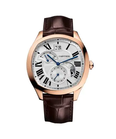 Cartier Drive de Cartier Second Time Zone Day / Moonphase - WGNM0005 - Silver dial - rose gold 18k - 40mm