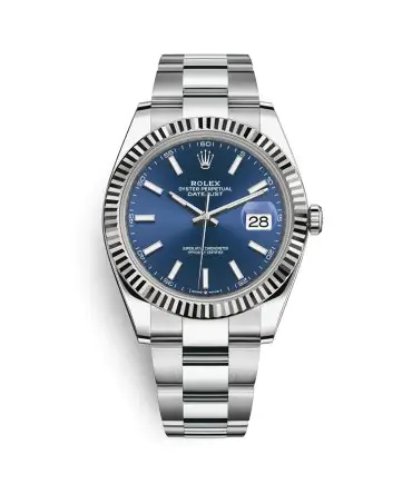 Rolex Datejust 126334-0001 - Blue Dial - 41mm - Oyster demi white gold 18k