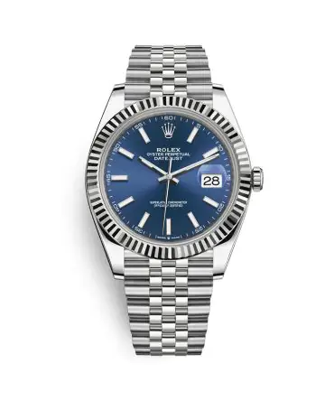 Rolex Datejust 126334-0002 - Blue Dial - 41mm - Jubilee demi white gold 18k