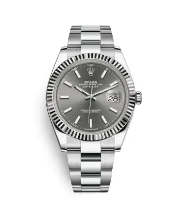 Rolex Datejust 126334-0013 - rhodium Dial - 41mm - Oyster demi white gold 18k