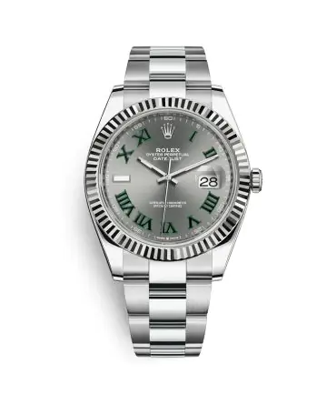 Rolex Datejust 126334-0021- Wimbledon Dial - 41mm - Oyster demi white gold 18k