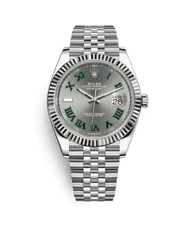 ROLEX DATEJUST 126334-0022- WIMBLEDON DIAL – 41MM – JUBILEE DEMI WHITE GOLD 18K