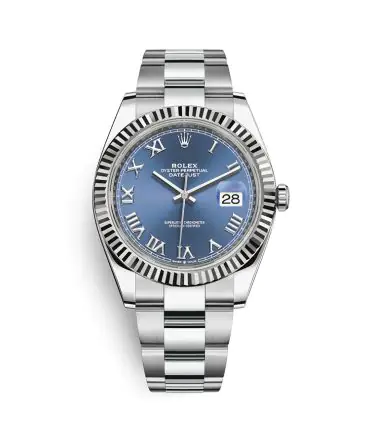 ROLEX DATEJUST 126334-0025- Blue DIAL – 41MM – Oyster DEMI WHITE GOLD 18K