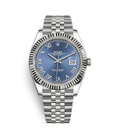ROLEX DATEJUST 126334-0026- Blue DIAL – 41MM – jubilee DEMI WHITE GOLD 18K