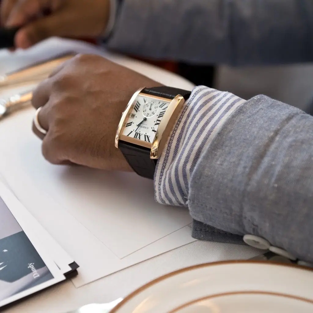 Cartier Tank mc W5330001 - Silver dial - rose gold 18k - LARGE MODEL - Ảnh 5