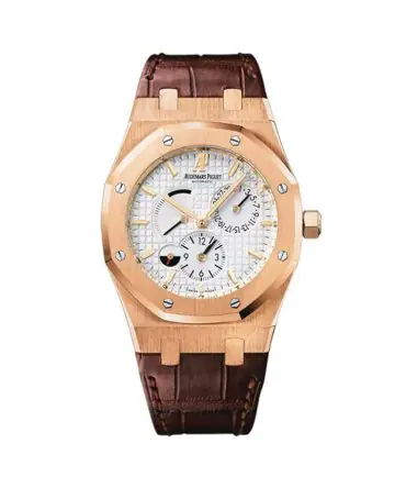 Audemars Piguet Royal Oak 26120OR.OO.D088CR.01 Dual Time - Rose Gold 18K - Leather Strap -39mm