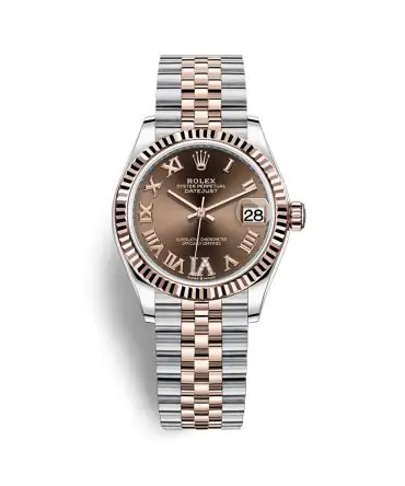 ROLEX LADY-DATEJUST 278271-0004- CHOCOLATE DIAL – 31MM – JUBILEE DEMI ROSE GOLD 18K