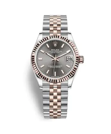 ROLEX LADY-DATEJUST 278271-0018- GREY DIAL – 31MM – JUBILEE DEMI ROSE GOLD 18K