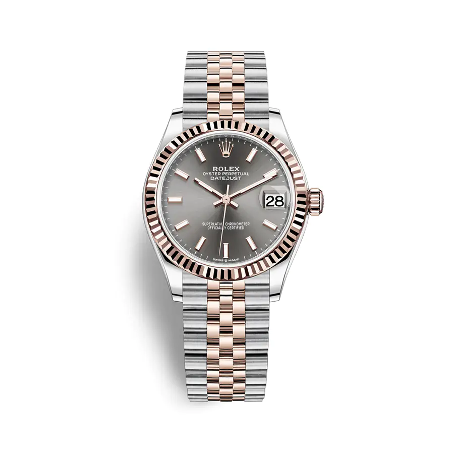 ROLEX LADY-DATEJUST 278271-0018- GREY DIAL – 31MM – JUBILEE DEMI ROSE GOLD 18K