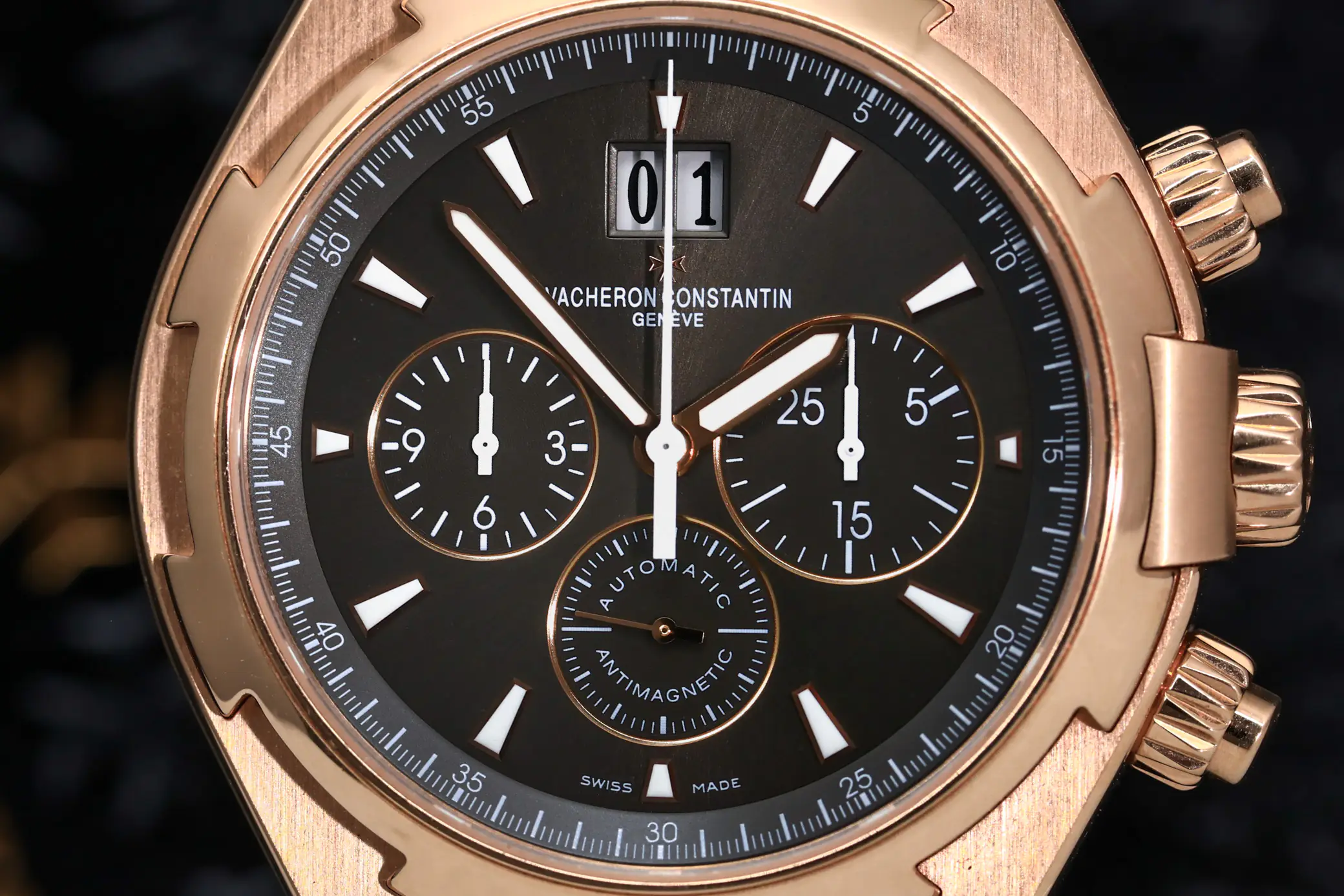 Vacheron Constantin Overseas Chronograph 49150/000R-9338 - 42mm - Rose Gold - Grey Dial - Ảnh 3