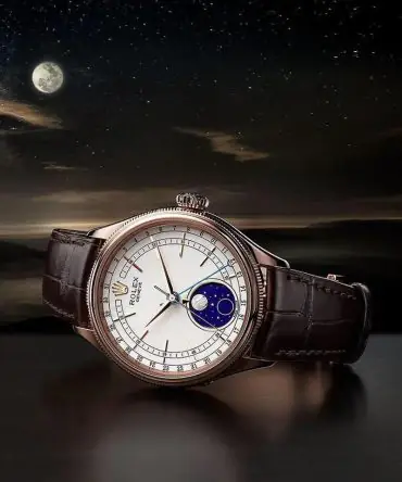 Alternative view of Rolex Cellini Moonphase 50535-0002 - White dial - Everose gold 18k - 39mm
