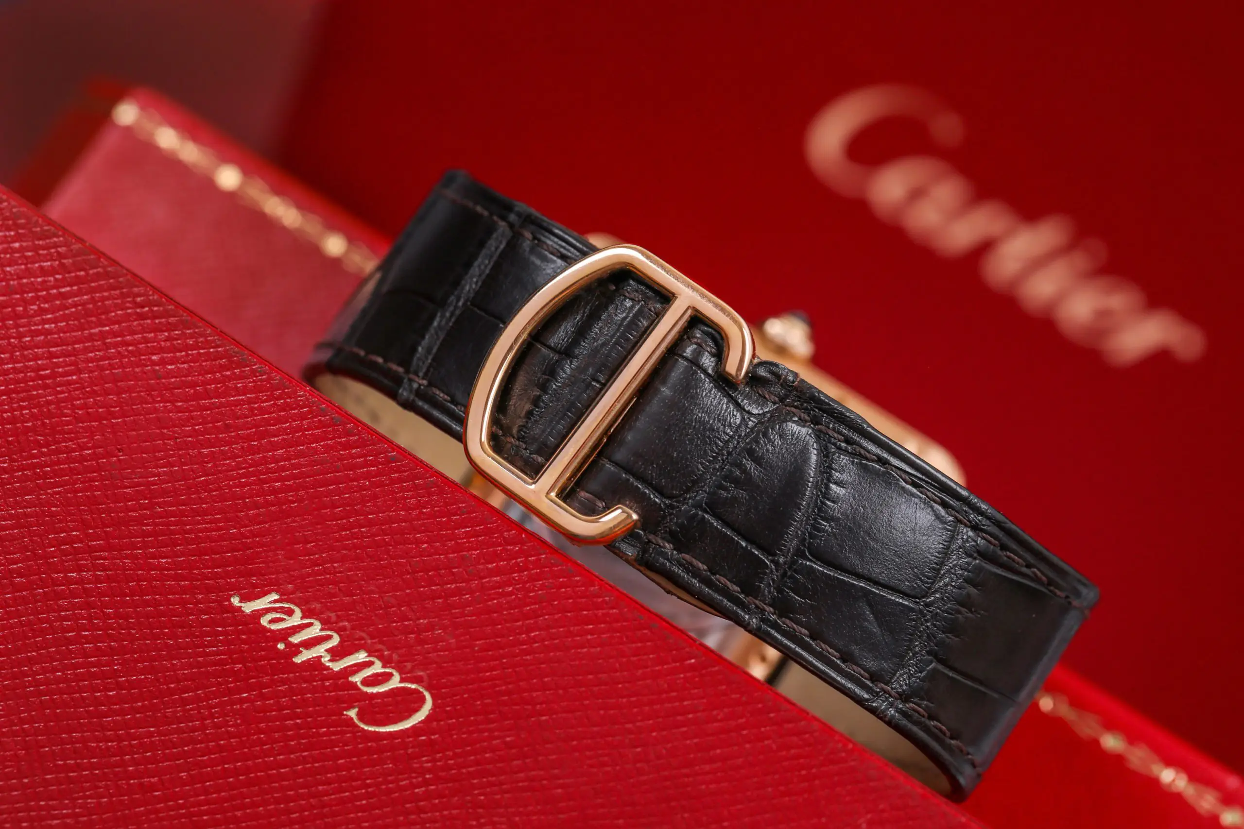 Cartier Tank mc W5330001 - Silver dial - rose gold 18k - LARGE MODEL - Ảnh 6