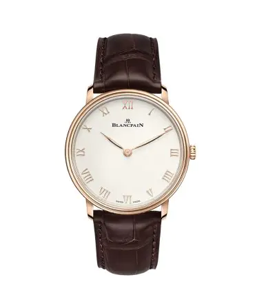 Blancpain VILLERET ULTRAPLATE  6224.3642.55B - White dial - Rose gold 18k - 38mm