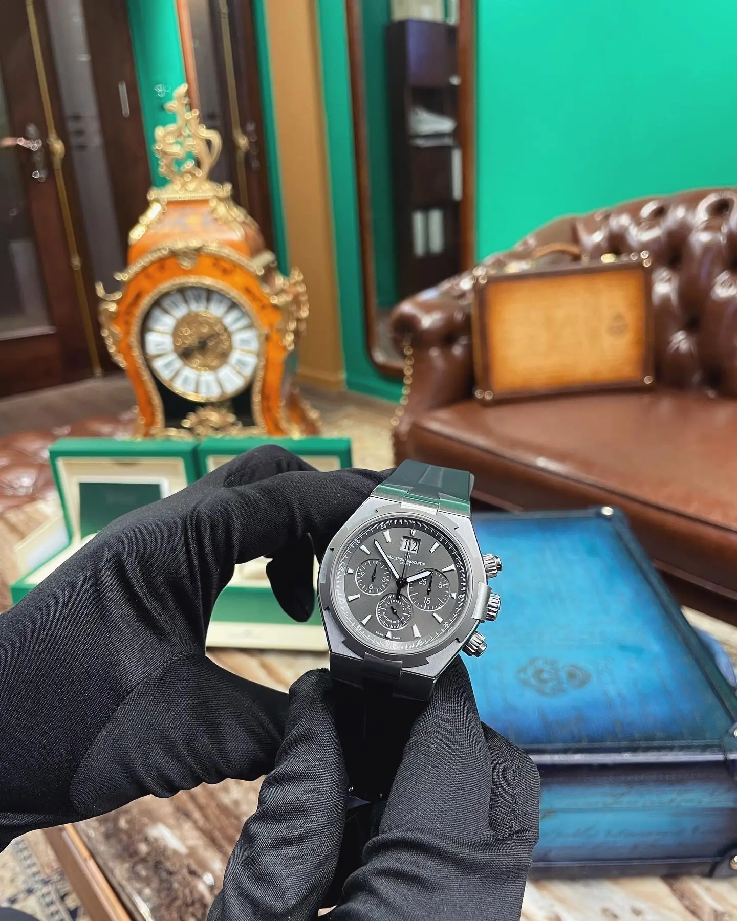 Vacheron Constantin Overseas Chronoghraph 49150/000W-9501 - 42mm - Steel - Grey Dial - Ảnh 5
