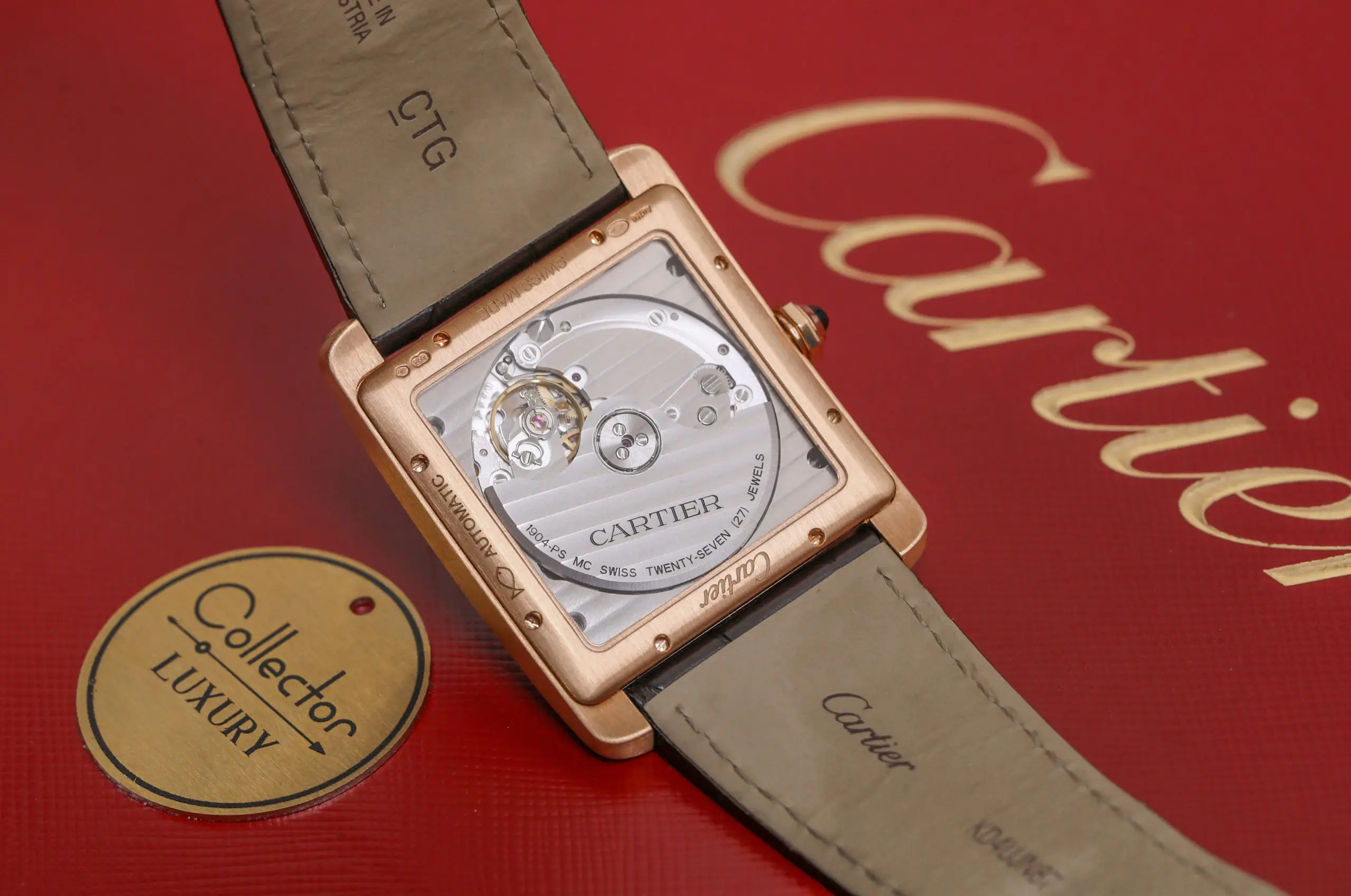 Cartier Tank mc W5330001 - Silver dial - rose gold 18k - LARGE MODEL - Ảnh 4