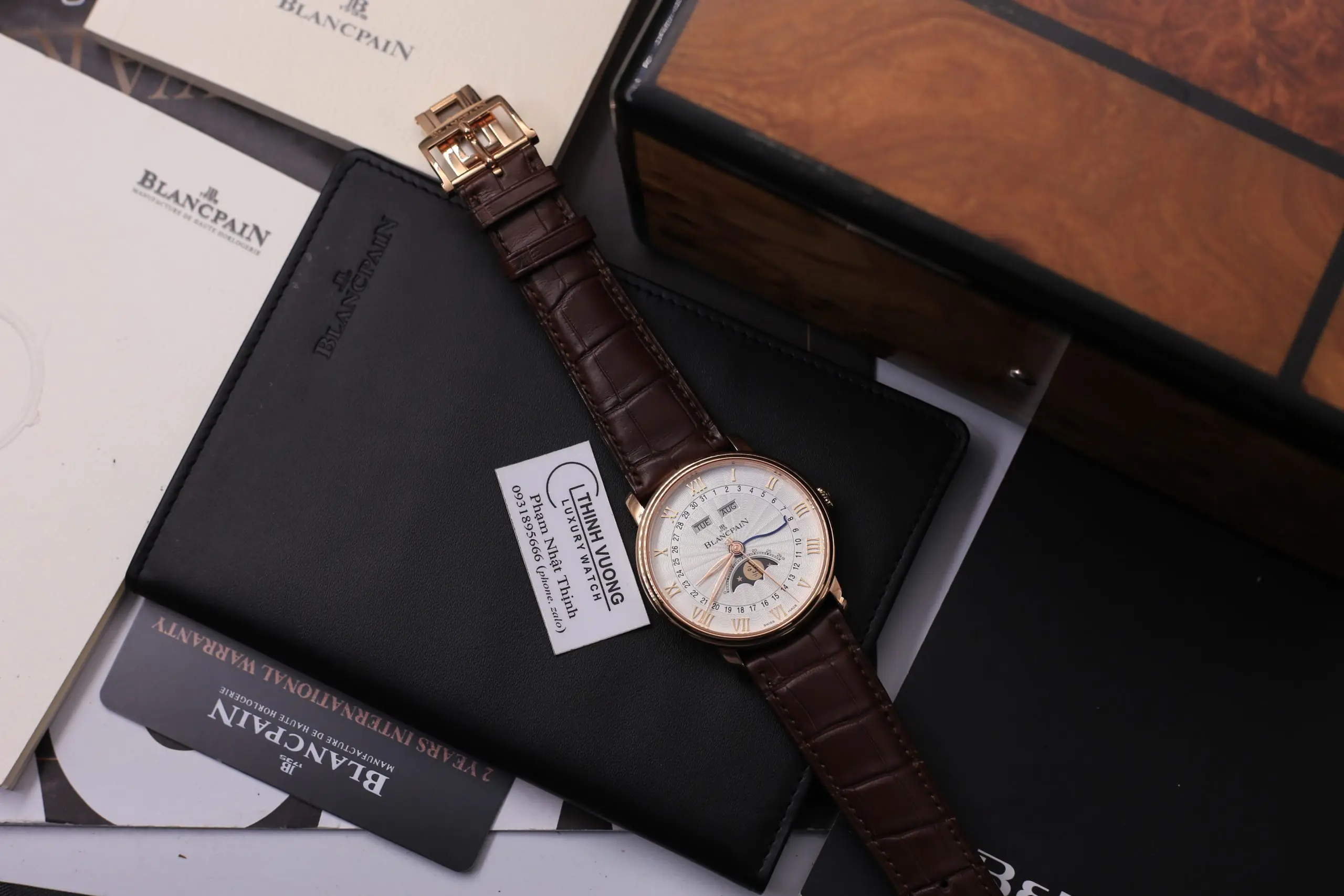 Blancpain Quantième Complet Demi Savonnette 6664.3642.55B - White dial - Rose gold 18k - 40mm - Ảnh 6