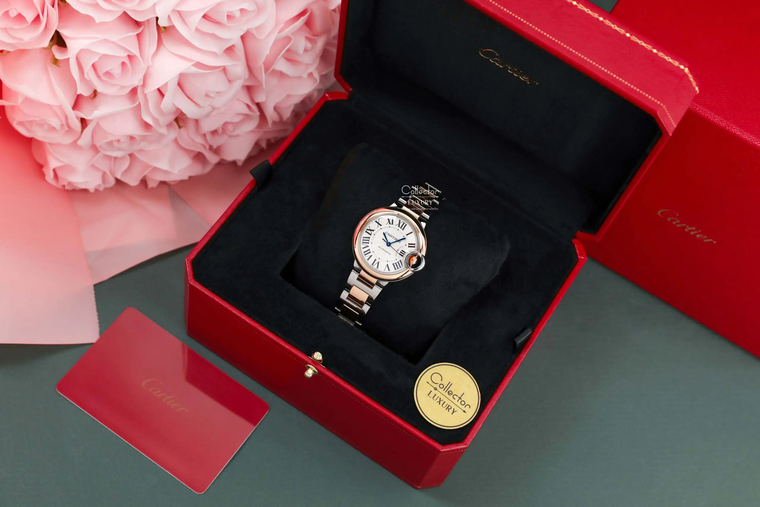 Cartier Ballon Bleu de Cartier - W2BB0032 - Demi Rose Gold 18k - 33mm - Ảnh 5