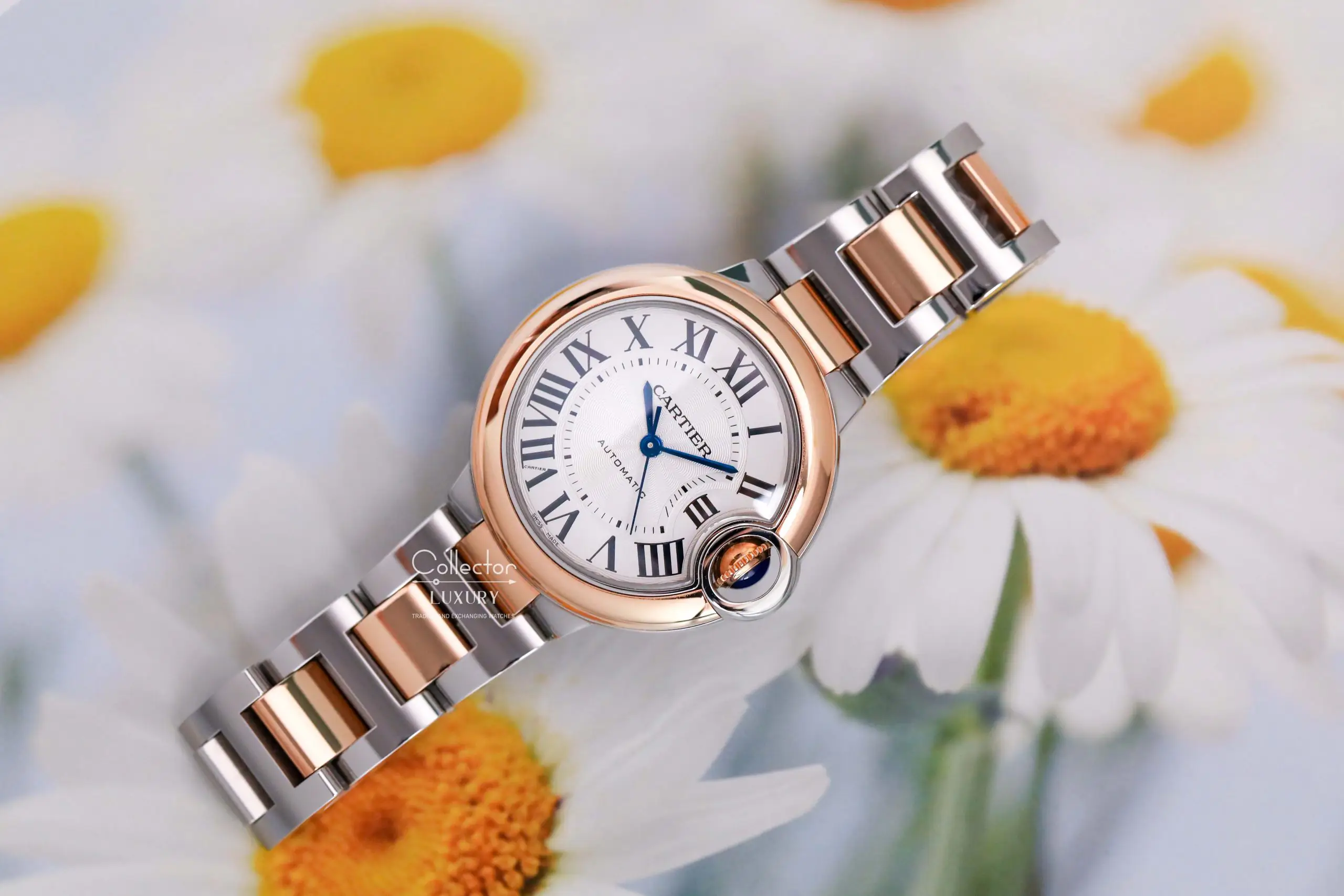 Cartier Ballon Bleu de Cartier - W2BB0032 - Demi Rose Gold 18k - 33mm - Ảnh 4