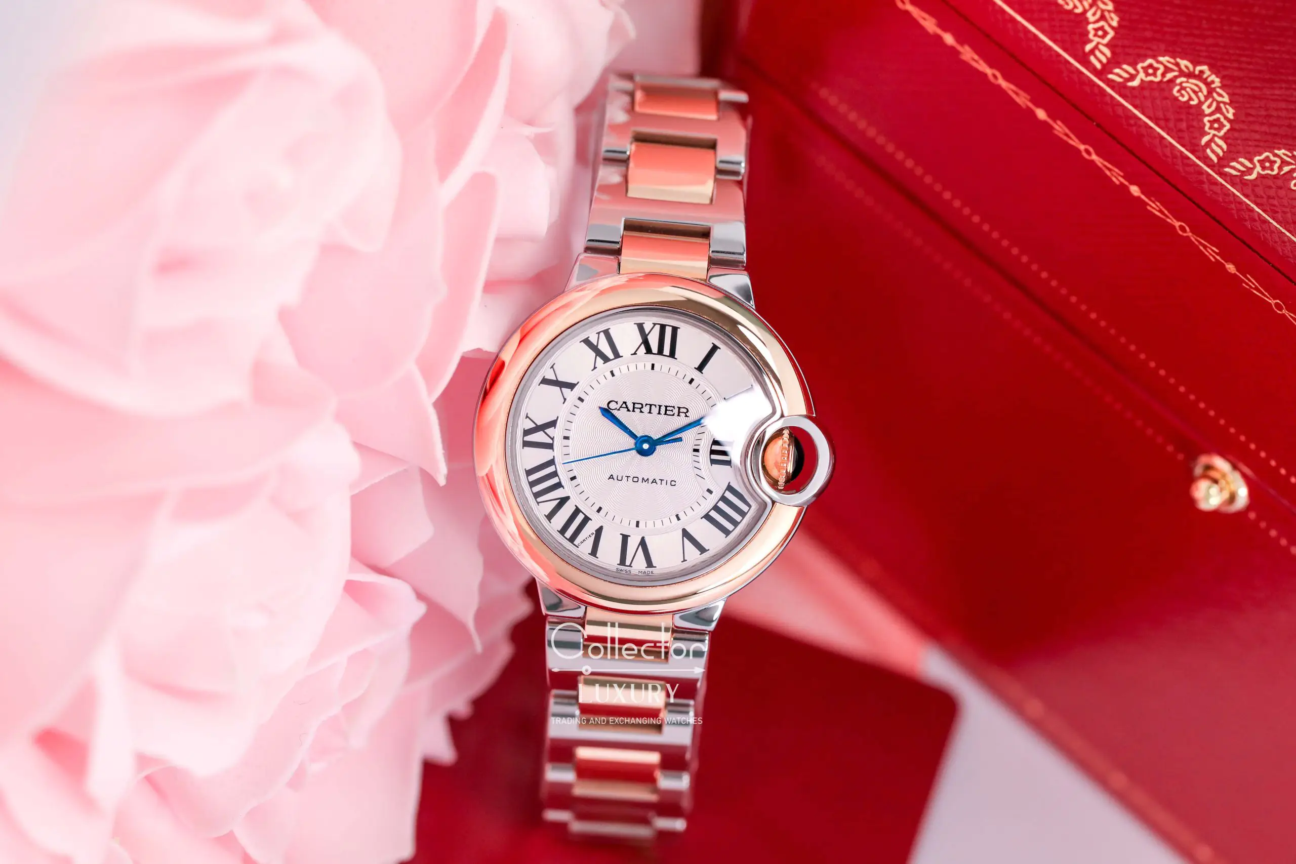 Cartier Ballon Bleu de Cartier - W2BB0032 - Demi Rose Gold 18k - 33mm - Ảnh 3