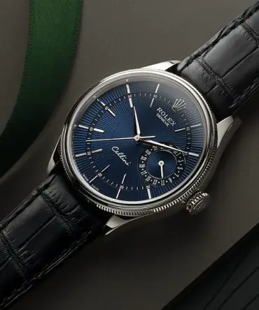 Alternative view of Rolex Cellini Date 50519-0011 - Blue Dial - White Gold 18k - 39mm