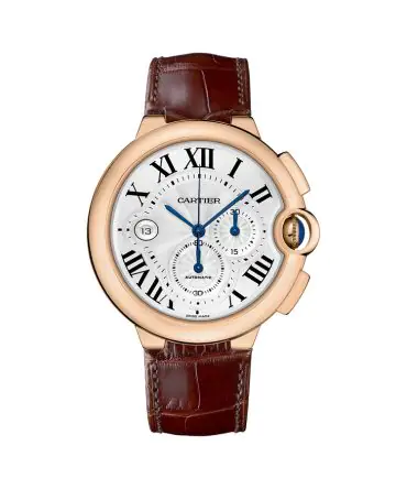 Cartier Ballon Bleu de Cartier - chronograph - W6920074 - White dial - Rose Gold 18K - 44mm