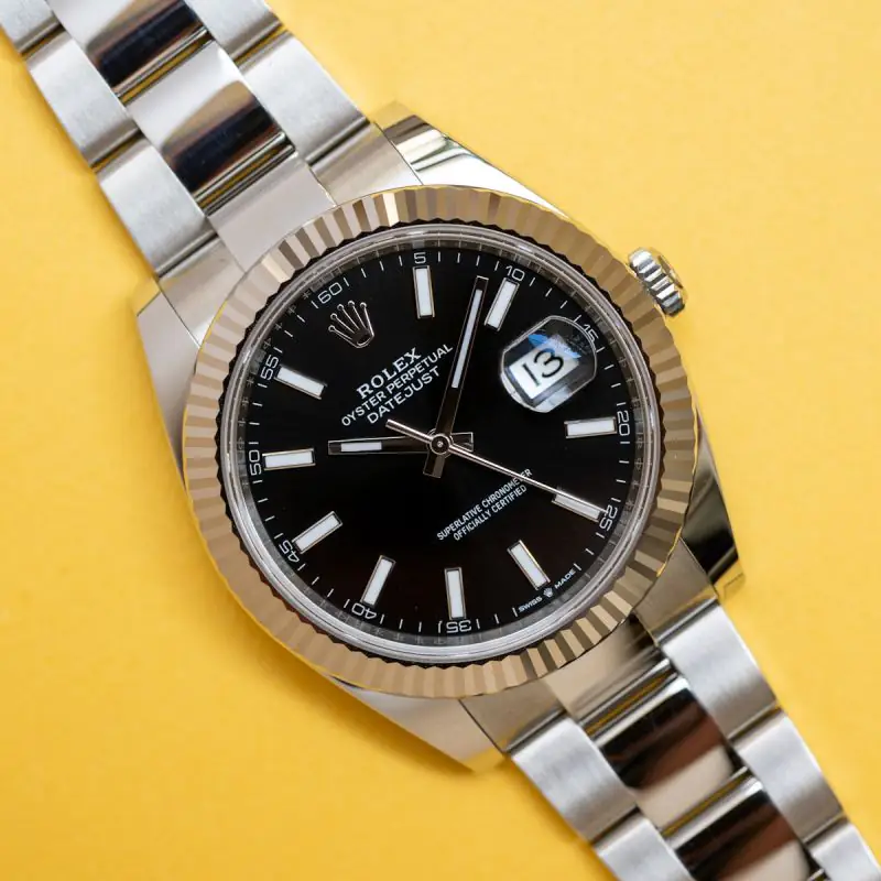 Rolex Datejust 126334-0017 - Black Dial - 41mm - Oyster demi white gold 18k - Ảnh 2