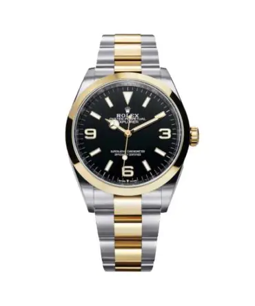 Rolex Explorer 124273-0001 - Black Dial - Oystersteel Demi Yellow Gold - 36mm