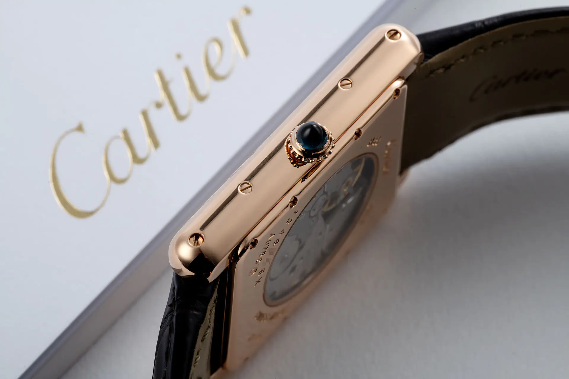 Cartier Tank Louis BIG DATE LC XL W1560003 OR 3185 - Silver dial - rose gold 18k - Ảnh 4